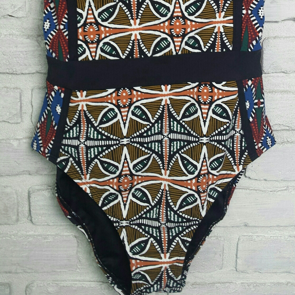 NWT Bleu Rod Beattie Women's Multi Color Print One Piece Swim Suit 4 - Picture 7 of 12